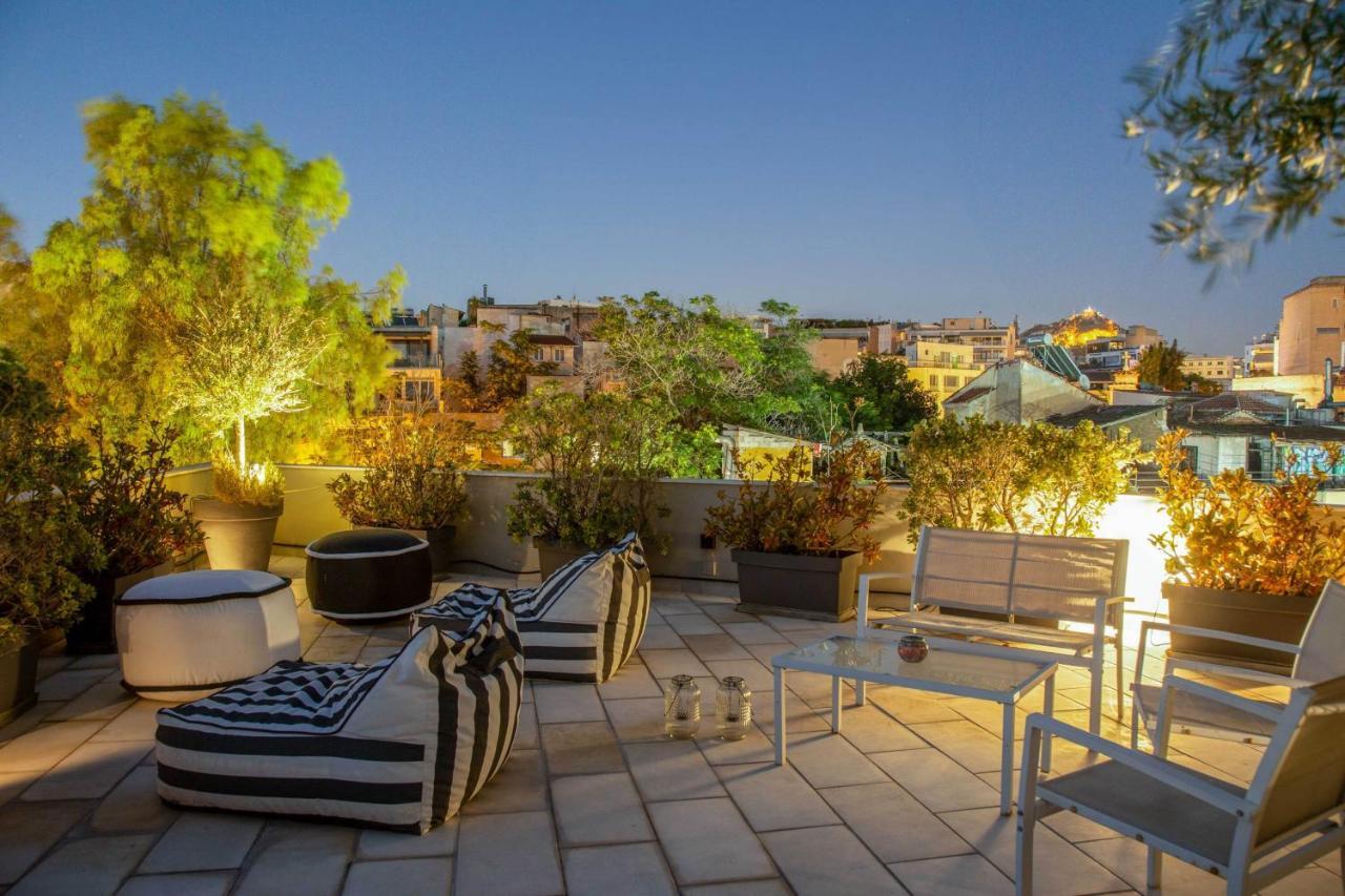 85 Sqm In The Heart Of Athens Shared Rooftop Deck Zewnętrze zdjęcie