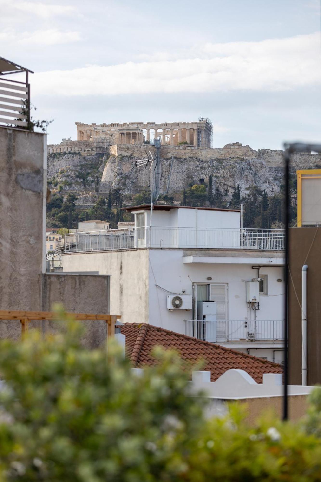 85 Sqm In The Heart Of Athens Shared Rooftop Deck Zewnętrze zdjęcie